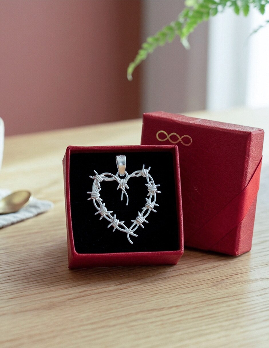 Dije de corazón de plata p 925 4