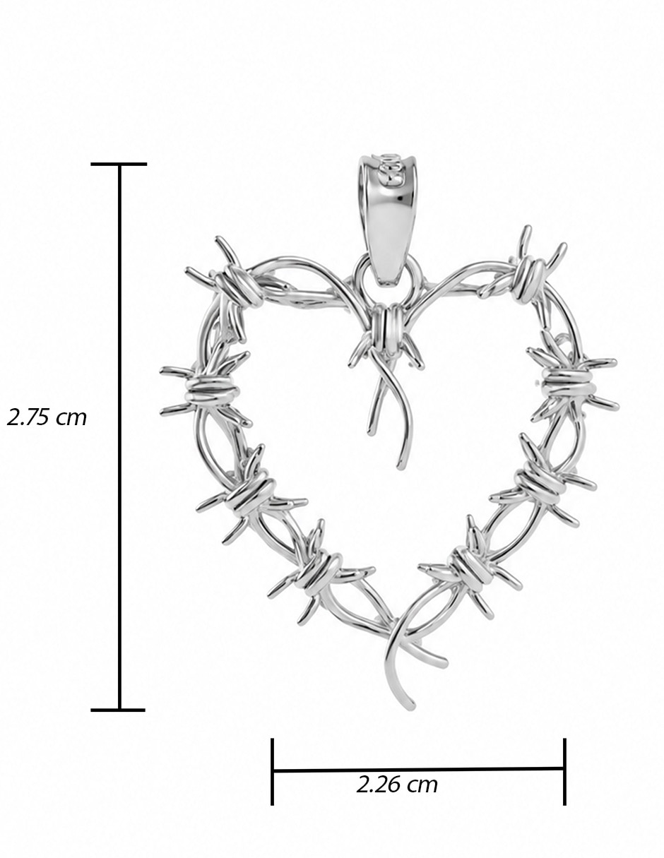 Dije de corazón de plata p 925 5