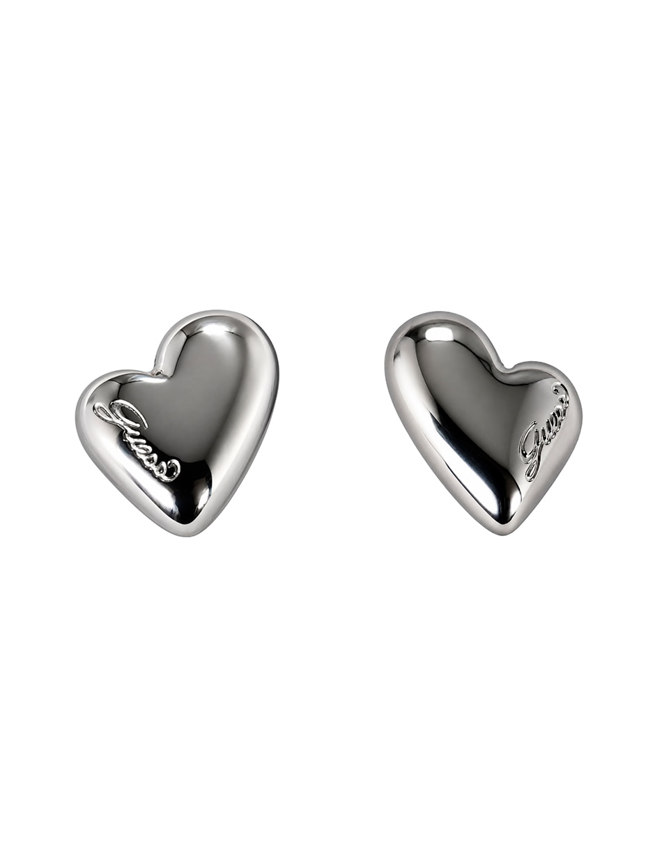 Set de collar y aretes golden love de acero inoxidable cristal 2