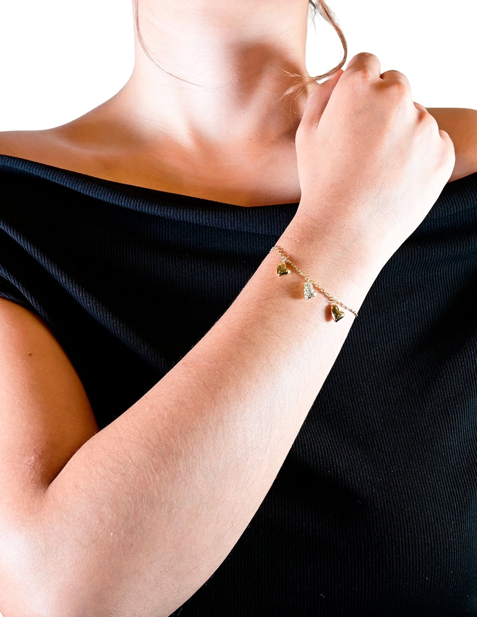 Set de pulsera golden love de acero inoxidable 6