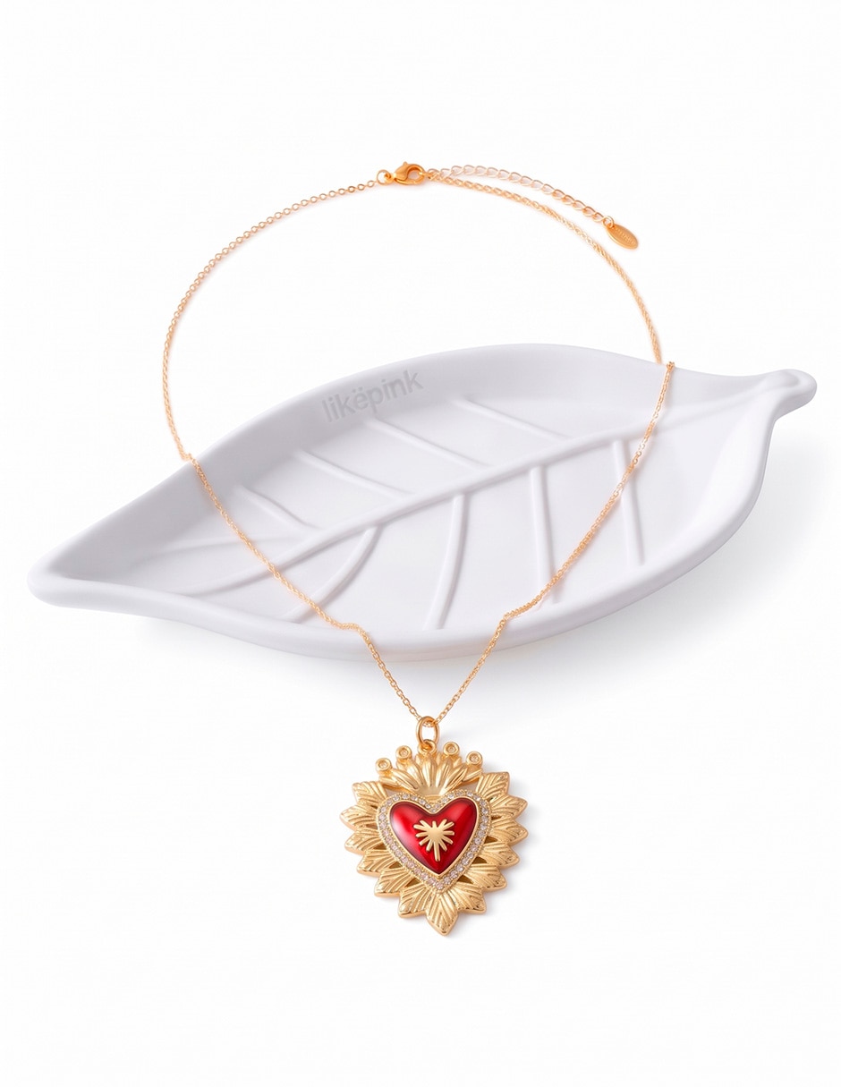 Collar de corazón 14 k Collar de corazón 14 k