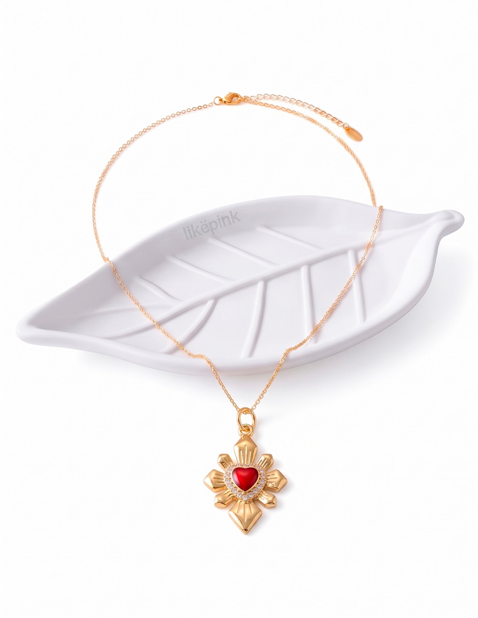 Collar de corazón 14 k Collar de corazón 14 k