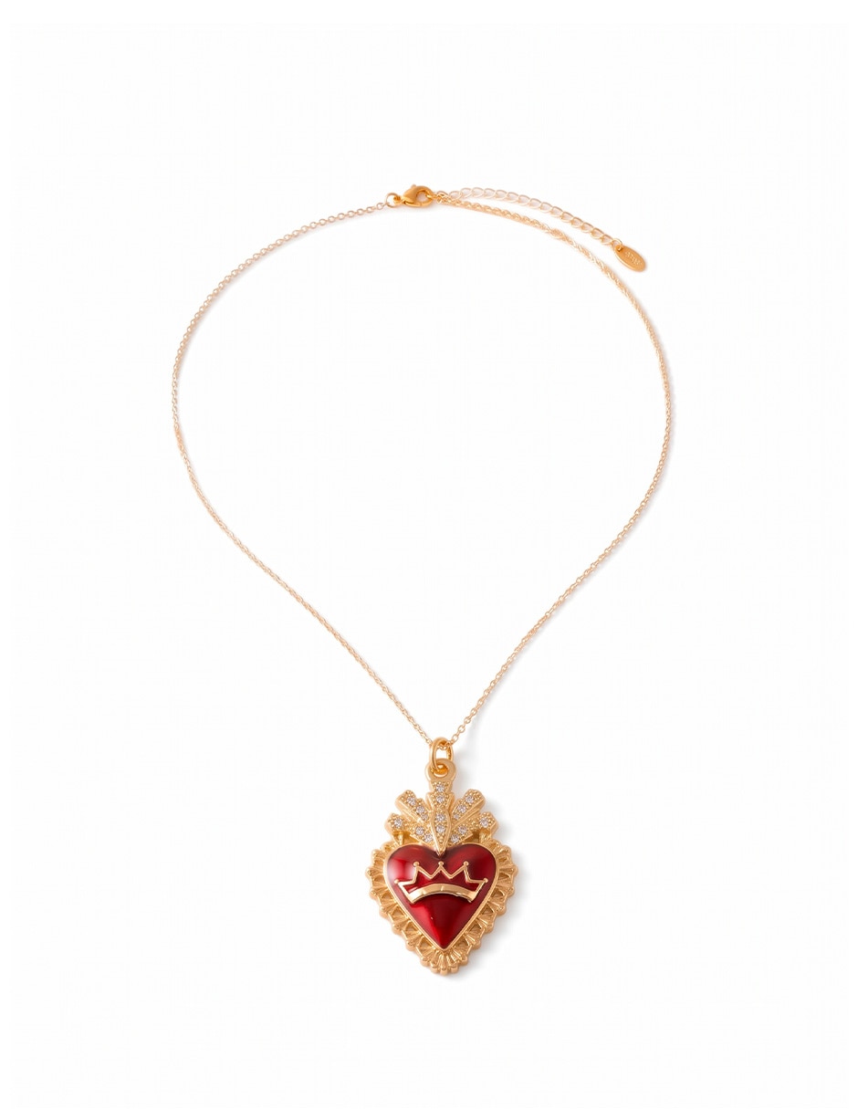Collar de corazón 14 k 2
