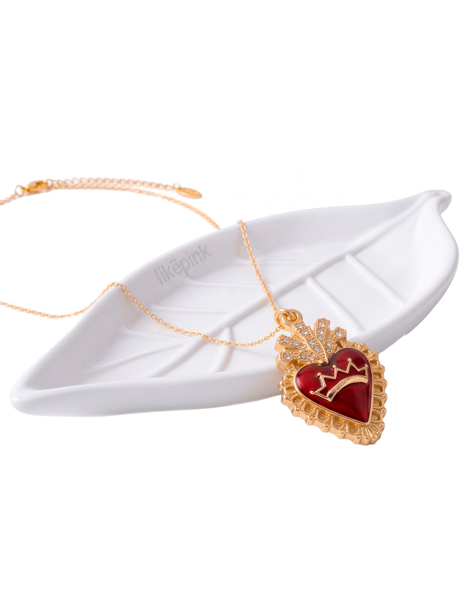 Collar de corazón 14 k 3
