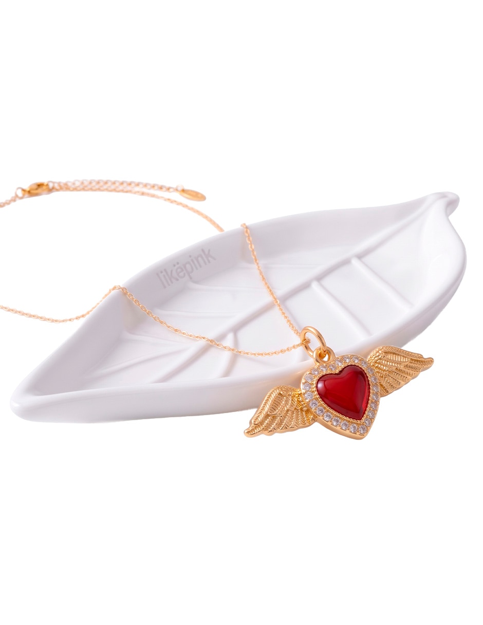 Collar de corazón 14 k 3