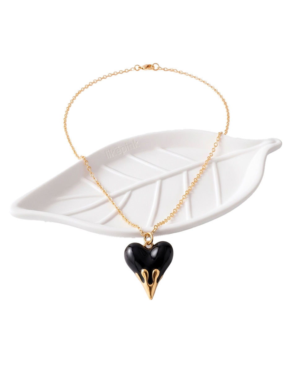 Collar de corazón de aleación metálica Collar de corazón de aleación metálica