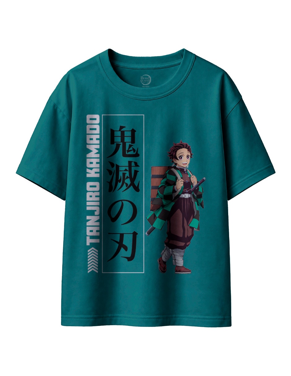 Playera Tanjiro Kamado manga corta para niño