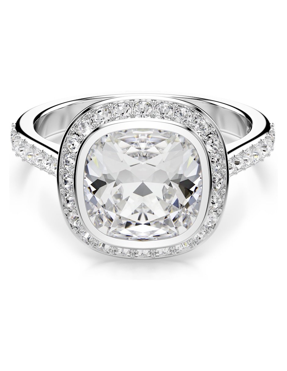 Anillo cuadrado swarovski brillante 1