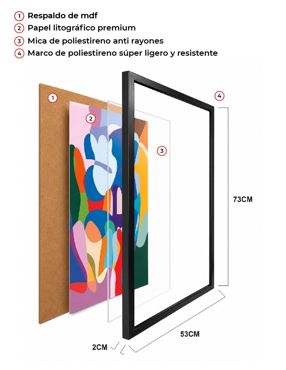 Cuadro decorativo Paisajes Ilustrados 5