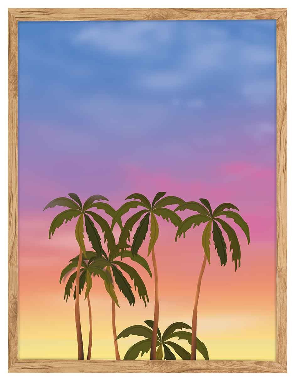 Cuadro decorativo Paisajes Ilustrados