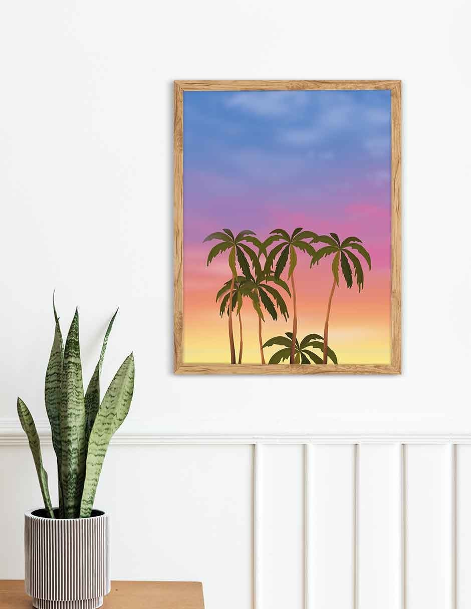 Cuadro decorativo Paisajes Ilustrados