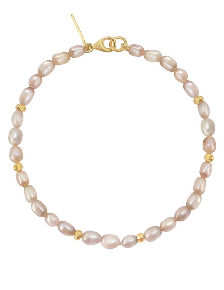 Pulsera con acabado baño de oro 14 k