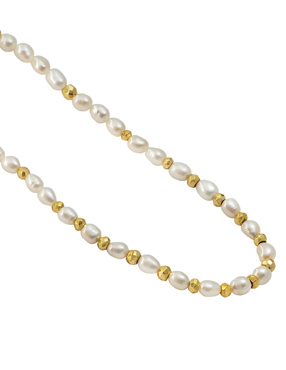 Collar Marina con baño de oro 14 K 2