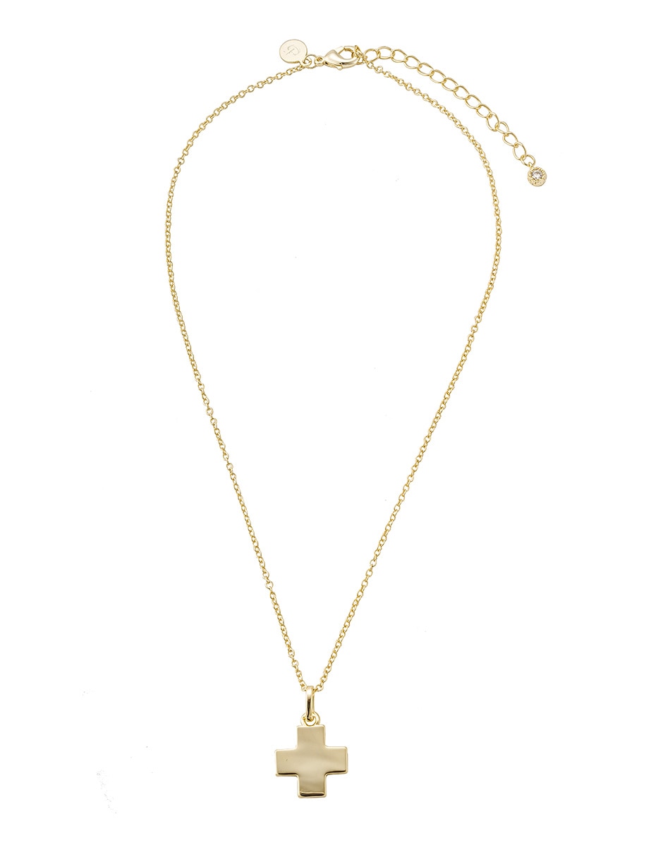 Collar de cruz Carmela Mía baño de oro 14 K