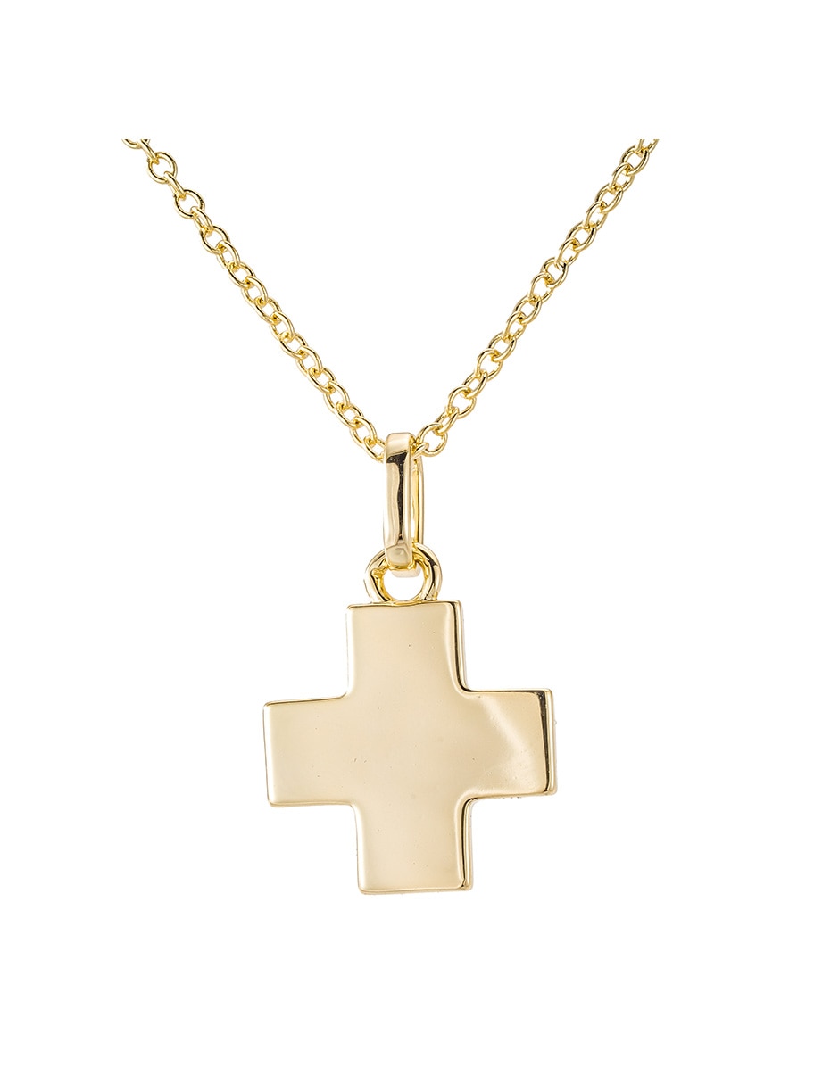 Collar de cruz Carmela Mía baño de oro 14 K 2