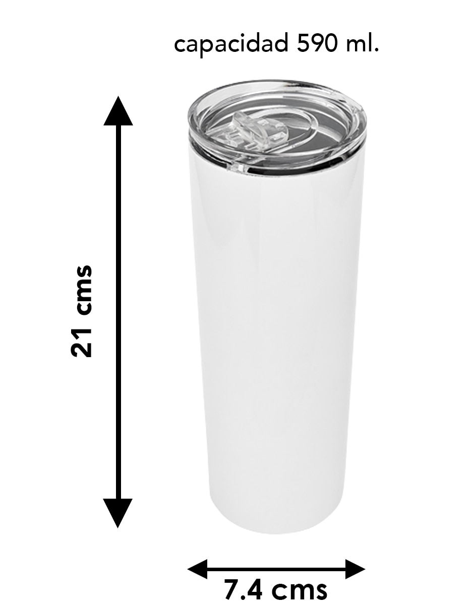 Termo Tink de acero inoxidable con tapa a presión 590 ml